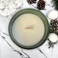 Frosted Pine Glass Candle