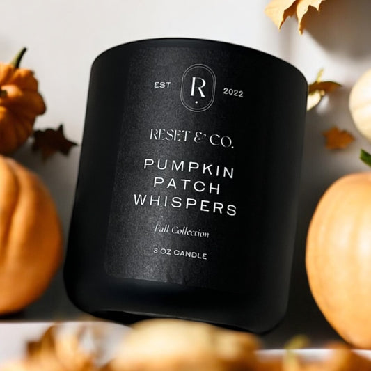 Pumpkin Patch Whispers Glass Candle