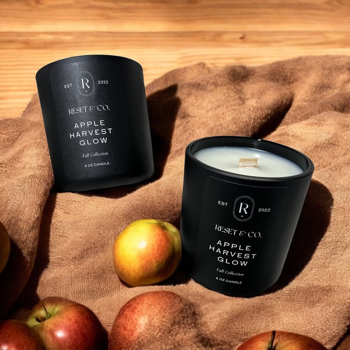 Apple Harvest Glow Glass Candle