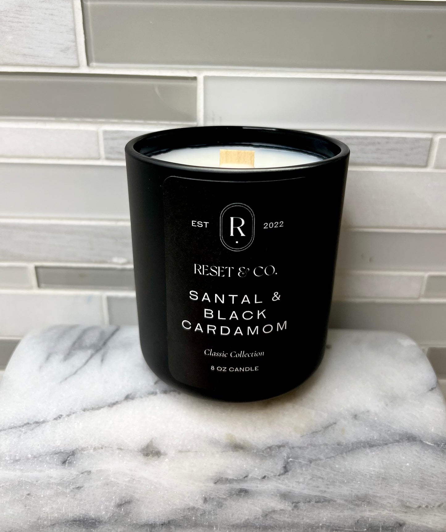 Santal & Black Cardamom Glass Candle