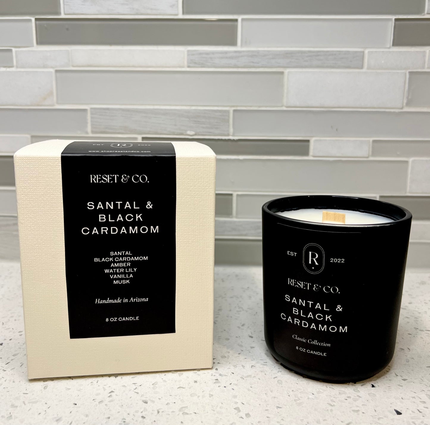 Santal & Black Cardamom Glass Candle