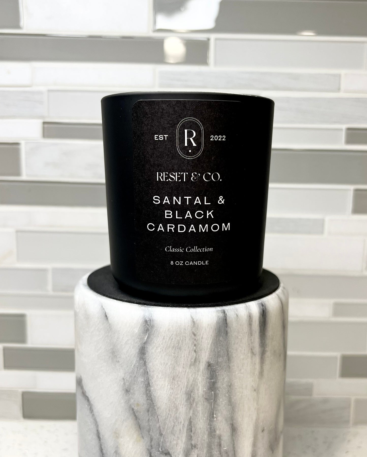 Santal & Black Cardamom Glass Candle