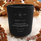 Frosted Gingerbread Glass Candle